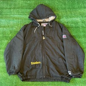 Vintage 90s Pittsburgh Steelers Started Jacket
